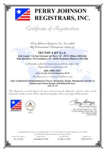 ISO 14001 2015 1 C2025 05525 ISO 14001 TECNOVA HT S.r.L. INGLESE 1