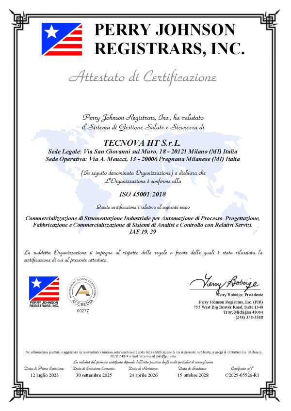 iso45001 inglese